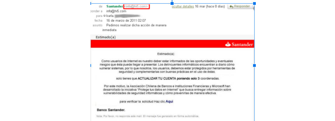 Phising: cómo prevenirlo y qué medidas tomar en caso de producirse Santander
